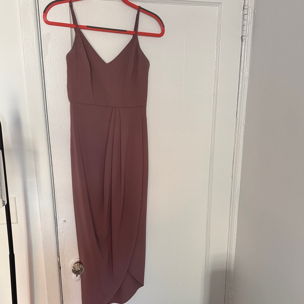 Lulu's Mauve Midi Dress
